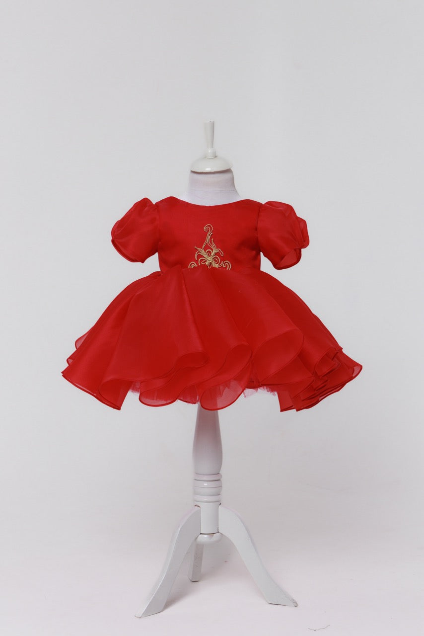 Red Rose Dress - Lisabelle Kids